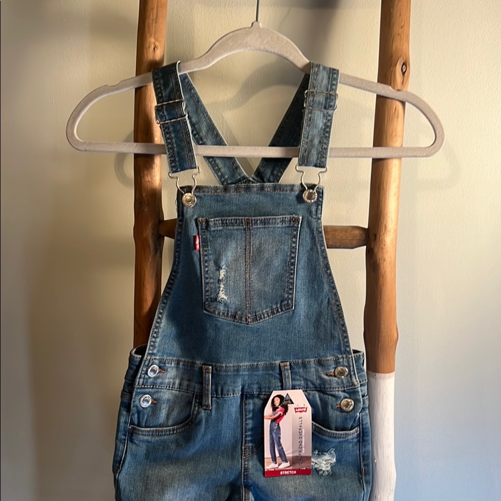 Levi's Blue Denim Overalls
